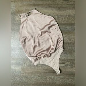 Abercrombie & Fitch Satin Lace Backless Bodysuit